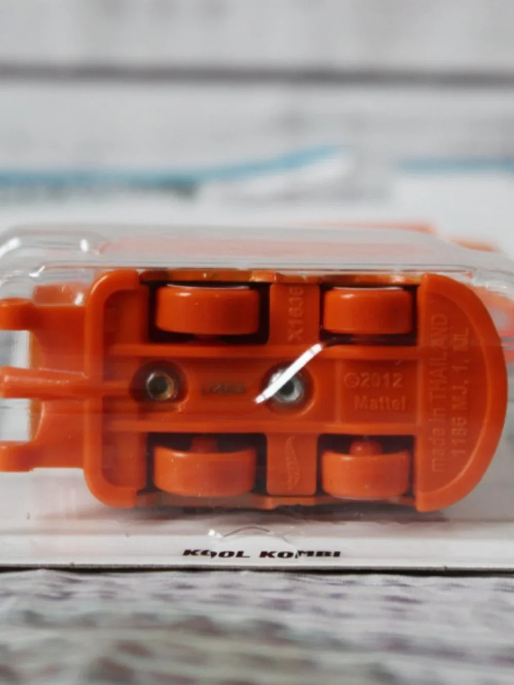 Hot Wheels Kool Kombi Silver Series Pantone Orange Volkswagen 1:64 Diecast Van